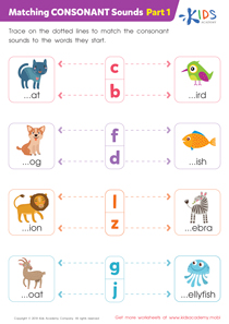 Beginning Consonants Worksheets image